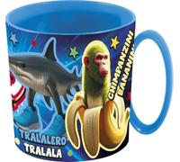 Tataway Tasse à micro-ondes Brainrot 390 ml | Gobelet en plastique réutilisable pour le petit-déjeuner et les collations | Passe au micro-ondes | Gobelet pour enfants et adolescents avec motifs