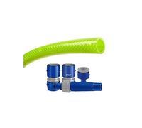 TATAY Kit tuyau d'arrosage Green Line 25 mèters Ø5/8" 15mm, de 3 couches, Made in Espagne,Résistance 21 bar y -20°/60°, Tressé, sans cadmium ni plomb, sans BPA, anti-UV, Couleur Vert