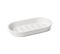 Tatay Baobab Porte-Savon de Salle de Bain en Plastique, sans BPA, Blanc parchemin, Dimensions 15 x 8,2 x 2,1 cm