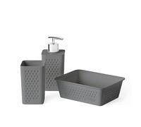 TATAY Bohol Porte-Brosse à Dents Gris Anthracite 16,6 x 12,5 x 16,2 cm
