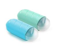 TATAY Boite a Sandwich Fresh | Lot de 2 | Design Compact, Extensible, Couvercle Amovible | Compatible Congélateur, Micro-ondes et Lave-vaisselle | Sans BPA | 7,7 x 6,7 x 18-25 cm, Bleu et Vert Menthe