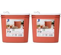 TATAY BoÎte à Soupe, Capacité 2L, sans BPA, Passe au Lave-vaisselle et au Micro-ondes, Orange, 1 unité. Dimensions 18,4 x 9,7 x 19 cm (Lot de 2)