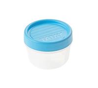 TATAY Boite Alimentaire Plastique 0,2L Twist | Couvercle à Vis | Boite Conservation Alimentaire | Micro-ondes, Lave-vaisselle, Frigo, Congélateur | Sans BPA | 8,5x8,5x6 cm, Bleu