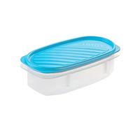 TATAY Boite Alimentaire Plastique 0,5L Top Flex | Couvercle à Pression | Boite Conservation Alimentaire | Micro-ondes, Lave-vaisselle, Frigo, Congélateur | Sans BPA | 18,4x9,7x6,1 cm, Bleu
