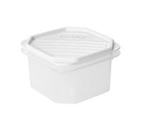 TATAY Boîte Alimentaire Plastique 0,6 L Top Flex, 12 x 12 x 7,5 cm | TATAY Boîte Alimentaire Plastique 0,6 L | Couvercle à Pression | sans BPA | 12 x 12 x 7,5 cm | Finition de Couleur, Blanc