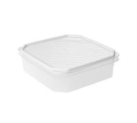 TATAY Boîte alimentaire plastique Top Flex 1,3 L – Couvercle pression, Sans BPA, micro-ondes, Blanc