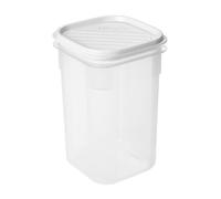 TATAY Boite Alimentaire Plastique 1L Top Flex | Couvercle à Pression | Boite Conservation Alimentaire | Micro-ondes, Lave-vaisselle, Frigo, Congélateur | Sans BPA | 10x10x16,5 cm, Blanc