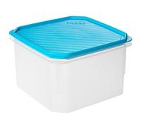 TATAY Boite Alimentaire Plastique 2,9L Top Flex | Couvercle à Pression | Boite Conservation Alimentaire | Micro-ondes, Lave-vaisselle, Frigo, Congélateur | Sans BPA | 18,5x18,5x12,2 cm, Bleu