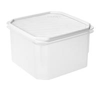 TATAY Boite Alimentaire Plastique 2,9L Top Flex | Couvercle à Pression | Boite Conservation Alimentaire | Micro-ondes, Lave-vaisselle, Frigo, Congélateur | Sans BPA | 18,5x18,5x12,2 cm, Blanc