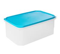 TATAY Boite Alimentaire Plastique 4,7L Top Flex | Couvercle à Pression | Boite Conservation Alimentaire | Micro-ondes, Lave-vaisselle, Frigo, Congélateur | Sans BPA | 28,5x18,5x12,2 cm, Bleu