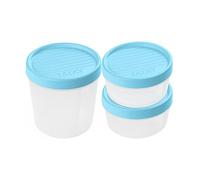 TATAY Boîte Alimentaire Plastique Twist, Couvercle à Vis, sans BPA | TATAY Boîte Alimentaire Plastique Twist | Set 3: 1 x 1 L + 2 x 0,5 L | Couvercle à Vis | sans BPA | Finition de Couleur, Bleu