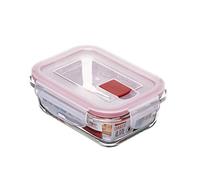 TATAY Boîte Alimentaire Verre 0,37 L Cook & Eat, Valve Vapeur, sans BPA | TATAY Boîte Alimentaire Verre 0,37 L | Verre Borosilicate | Micro-ondes, Four, Frigo | sans BPA | 11,2 x 15,2 x 5,7 cm, Rouge