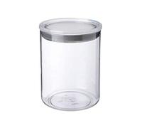 TATAY Boite de Rangement Cuisine 1,5 L | Bocal Cuisine Transparent | Couvercle Joint Silicone | Empilable | Plastique Sans BPA | Compatible Lave-Vaisselle | 12,5 x 12,5 x 17 cm, Gris