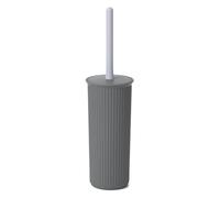 TATAY Brosse Toilettes WC | Design Compact et Fonctionnel | Balayette WC sans BPA | Fabriquée en Espagne | 9,5 x 9,5 x 39,5 cm - Collection Baobab - Gris Anthracite