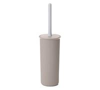 TATAY Brosse Toilettes WC | Design Compact et Fonctionnel | Balayette WC sans BPA | Fabriquée en Espagne | 9,5 x 9,5 x 39,5 cm - Collection Baobab - Taupe