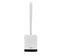 TATAY Brosse Toilettes WC en Silicone TPE | Fixation Quick Fix avec Technologie NanoFix | Nettoyage Profond sans Fuites | Installation Facile et Réutilisable | 11 x 6 x 42 cm - Blanc