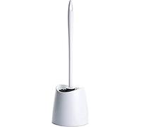 TATAY Brosse Toilettes WC | Matériaux Résistants | Design Moderne | Brosse Fixe et Durable pour Hygiène Parfaite | Plusieurs Couleurs Disponibles | 12 x 12 x 38 cm - Blanc