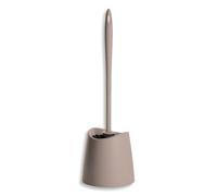 TATAY Brosse Toilettes WC | Matériaux Résistants | Design Moderne | Brosse Fixe et Durable pour Hygiène Parfaite | Plusieurs Couleurs Disponibles | 12 x 12 x 38 cm - Taupe
