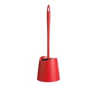 TATAY Brosse Toilettes WC | Matériaux Résistants | Design Moderne | Brosse Fixe et Durable pour Hygiène Parfaite | Plusieurs Couleurs Disponibles | 12 x 12 x 38 cm - Rouge