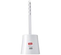 TATAY Brosse Toilettes WC | Matériaux Résistants | Design Moderne | Brosse Fixe et Durable pour Une Bonne Hygiène | Plusieurs Couleurs Disponibles | 12 x 12 x 38 cm - Blanc