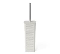 TATAY Brosse Toilettes WC | Plastique Recyclé sans BPA | Fabriquée en Espagne | Balayette WC Compacte | 9,5 x 9,5 x 39,5 cm - Collection Bohol - Blanc