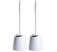 TATAY Brosse WC Standard, Polypropylène, Brosse Noire, sans BPA, Fabriquée en Espagne. Blanc. Dimension 12 x 12 x 38 cm, (4431450) (Lot de 2)