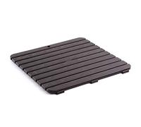 TATAY Caillebotis de Douche Antidérapant Effet Bois | avec Patins pour Plus de Stabilité | Intérieur et Extérieur | Protection Anti-UVA | Résistant à l’Humidité | 55 x 55 cm - Marron