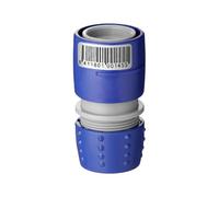 Tatay Connecteur pour tuyaux d'arrosage 1/2" - 5/8" (16-22mm), Plastique, Connecteur Universel, Protection Solaire, Installation Facile, Bleu