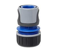 Tatay Connecteur rapide Premium pour tuyaux d'arrosage 3/4" (19mm), Connecteur au raccord Universel, Protection solaire, Installation facile, Gris - Noir