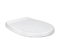 TATAY Cuvette Toilette Universelle avec Fermeture Amortie | Installation Facile | Grande Résistance & Antibactérienne | Système Quick Release pour Nettoyage Facile | Ovale - Modèle Optima - Blanc