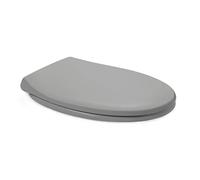 TATAY Cuvette Toilette Universelle en Duroplast, pour WC Ovales, Gris Clair | TATAY Abattant WC Universel Duroplast | pour WC Ovales | Retrait Rapide | Montage Facile | Modèle Comfort | Gris Clair