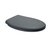 TATAY Cuvette Toilette Universelle en Duroplast, pour WC Ovales, Gris Foncé