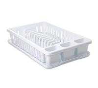 TATAY Egouttoir à Assiettes avec Plateau, en PP, sans BPA, avec Compartiment pour Assiettes et Couverts. Dimensions 27 x 42 x 10