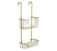 TATAY Etagere Douche sans Percage 2 Niveaux pour Paroi | 100% Inoxydable | Etagère de Douche sans Outils | Design Moderne | Résistante à l’Humidité | Supporte du Poids | 28 x 15,5 x 56 cm