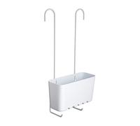 TATAY Etagere Douche Suspendue | Anti-humidité et Anticorrosion | Montage Facile Sans Perçage | 100% Inoxydable | Drainage Rapide | Nettoyage Facile | 20,5 x 11 x 41,5 cm - Blanc