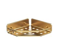 TATAY Étagère Salle Bain sans Perçage d’Angle Aluminium, 20 x 5,5 x 20 cm | TATAY Étagère Douche sans Perçage | Design Moderne | Dimensions 20 x 5,5 x 20 cm | 20 x 5,5 x 20 cm | Modèle Serenity, Argent