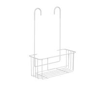 TATAY Étagère Salle Bain sans Perçage Suspendue 100%, 28 x 12,5 x 39 cm | TATAY Étagère Douche Inox Suspendue | Montage sans Outils | Drainage Rapide | Nettoyage Facile | 28 x 12,5 x 39 cm, Blanc