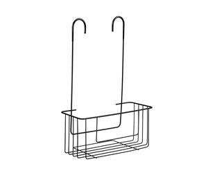 TATAY Étagère Salle Bain sans Perçage Suspendue 100%, Drainage Rapide | TATAY Étagère Douche Inox Suspendue | Design Moderne | Drainage Rapide | Nettoyage Facile | Dimensions 28 x 12,5 x 39cm, Noir