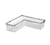TATAY Etagere Salle de Bain d’Angle Rectangulaire Aluminium | Avec Vis Incluses | Compatible Système Sans Perçage | Anti-humidité | Moderne | Évacuation rapide | 30 x 8,5 x 30 cm - Modèle Aluminium