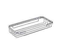 TATAY Etagere Salle de Bain Rectangulaire Laiton | Avec Vis Incluses | Supporte 5 kg | Compatible Système Sans Perçage (Quick Fix) | Anti-humidité | Moderne | Drainage Rapide | 9x3x20 cm - Modèle Krom