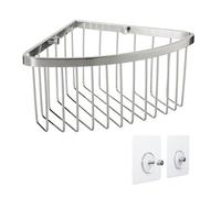 TATAY Étagère Salle de Bain sans Perçage d’Angle, Aluminium 100% Inoxydable