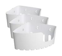 TATAY Etagere Salle de Bain Sans Percage d’Angle | Avec Ventouses Incluses | Supporte 2 kg | Polypropylène Résistant à l’Humidité | Format d’Angle | 20 x 20 x 11 cm - Modèle Standard - Blanc