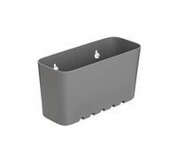 TATAY Étagère Salle de Bain sans Perçage Rectangulaire, Supporte 1,5 kg | TATAY Étagère Douche sans Perçage | Supporte 1,5 kg | Dimensions 20 x 8,5 x 11 cm | 20 x 8,5 x 11 cm | Modèle Standard, Gris