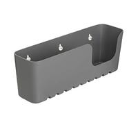 TATAY Étagère Salle de Bain sans Perçage Rectangulaire, Supporte 2,5 kg | TATAY Étagère Douche sans Perçage | Supporte 2,5 kg | Dimensions 30 x 8,5 x 11 cm | 30 x 8,5 x 11 cm | Modèle Standard, Gris