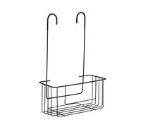 TATAY Etagere Salle de Bain Sans Percage Suspendue 100% Inoxidable | Résiste Humidité et Corrosion | Montage Facile Sans Outils | Moderne | Drainage Rapide | Nettoyage Facile | 28 x 12,5 x 39cm - Noir