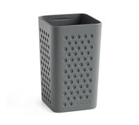 Tatay Gobelet pour Brosse à Dents et Dentifrice Bohol, en polypropylène, sans BPA, Plastique 100% recy ris Anthracite. Dimensions : 6,5 x 6,5 x 11 cm