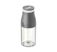TATAY Gourde 400 ml Urban Drink | Couvercle Gobelet avec Bande Élastique | Étanche et durable | Tritan sans BPA | Compatible LV, MO, Frigo, Congélateur | 6,7×6,7×17,3 cm, Gris