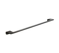 TATAY Grand Porte-Serviette Barre de la Collection Onyx, en Aluminium anodisé Noir Mat, Double système de Fixation, vis et système Glue & Fix, sans perçage. Dimensions 7 x 3 x 60 cm