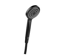 TATAY Kit de douche avec douchette et flexo Vérone, pommeau de douche à économie d'eau, 1,5 m long tuyau noir Dimensions : 16 x 8 x 30 cm
