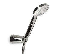 TATAY Kit Pommeau Marina avec Support et Flexible 1,5 m, pour Salle de Bain | Kit de Douche Marina | Pommeau ABS Diamètre 10 cm | Un Jet d’Eau | Économie d’Eau et Anticalcaire | Nettoyage Facile, Chromé